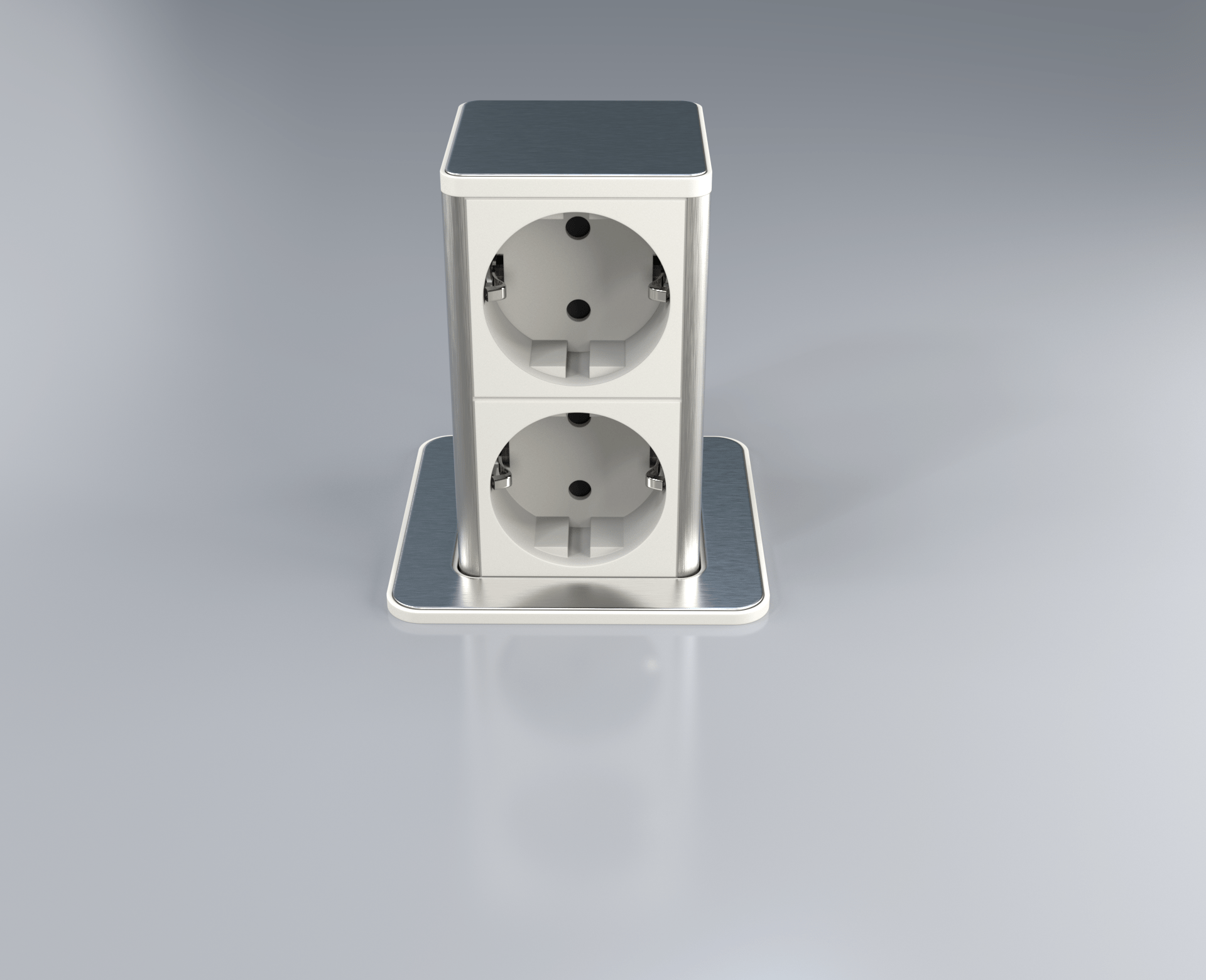 Legrand - Platine De Sol Carrée à équiper De Mécanisme Mosaic 1 Poste Inox Brosse Ref 089700 3245060897000