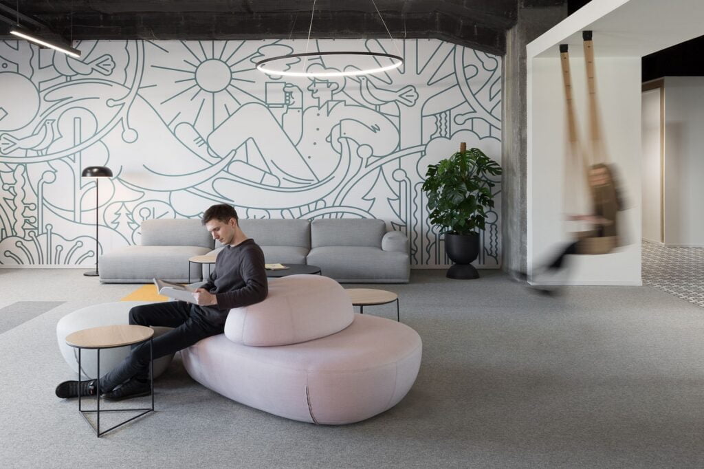 Built-in sockets in Lounge and resting office rooms | Digitel